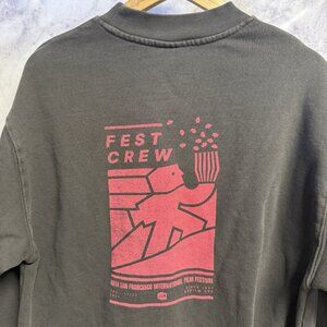 68th San Francisco International Film Festival Fest Crew Sweatshirt Medium Gray